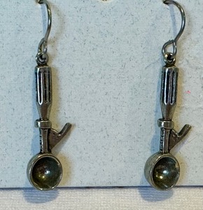 lot 180 image: Jim Clift Ice Cream Scoop Earrings, new