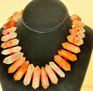lot 188 image: Strand of Rose Quartz Beads