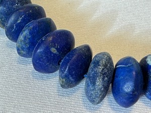 lot 201A image: Lapis Stone Beaded Necklace