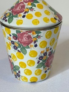lot 233 image: Mackenzie-Childs Buttercup Yellow Dot Soap Dispenser