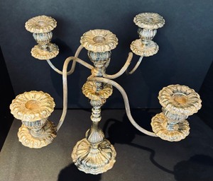 lot 211 image: Sensational Silver-Plated Candelabra