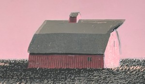 lot 283 image: Ghost Farm Limited Edition Framed Wood Cut Print by Charles Beck
