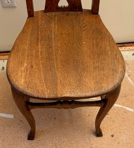 lot 294 image: Vintage High Back Wooden Chair