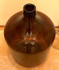 lot 346 image: Huge Brown Glass Jug