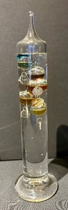 lot 350 image: Two Decorative Glass Barometers
