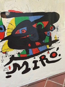 lot 380 image: Joan Miro Cartoni Framed Print
