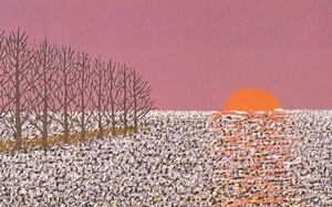 lot 385 image: Winter Sunset Limited Edition Framed Wood Cut Print by Charles Beck