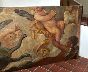 lot 47A image: Vintage Large Angelic Painting