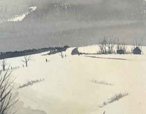 lot 486 image: Framed Watercolor by George Pfeifer