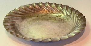 lot 30 image: Vintage Gorham Sterling Silver Small Tray with Rippled Edge