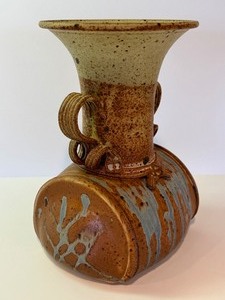 lot 442 image: Unique Artisan Pottery Vase