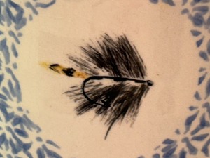 lot 430 image: Mosse Pottery Fishing Lure Pottery Mug