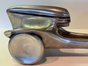 lot 426A image: Modernist Lee Duran Metal Chariot Sculpture