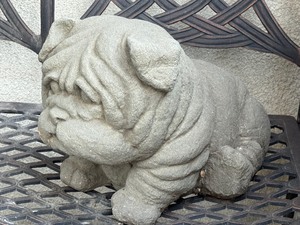 lot 365 image: Decorative Patio Bulldog Figurine