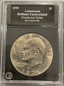 lot 15 image: 1978 Eisenhower Dollar Brilliant Uncirculated