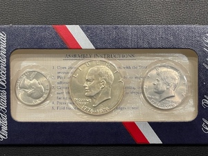 lot 61 image: 1976 Uncirculated Silver Bicentennial Set