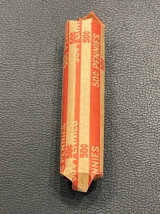 lot 67 image: Roll of Wheat Pennies