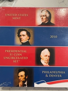 lot 57 image: 2010 Presidential Dollar Uncirculated Set