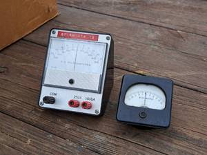 lot 376 image: Lot of (2) DC Microampere Meter