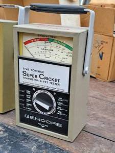 lot 392 image: Sencore Super Cricket Portable Transistor & FET Tester TF46