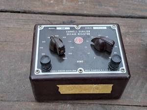 lot 412 image: Cornell-Dubilier Decade Resistor RDC