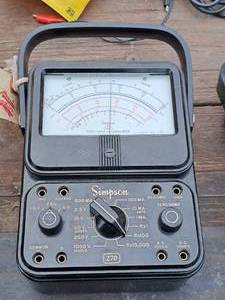 lot 419 image: Simpson Volt-Ohm-Milliammeter