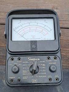 lot 420 image: Simpson Volt-Ohm-Milliammeter