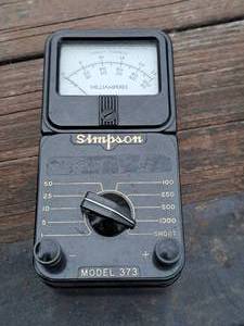 lot 421 image: Simpson Millamperes Meter 373