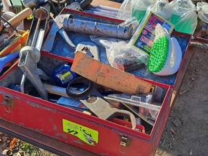 lot 332 image: Tool Box with Hand Tools