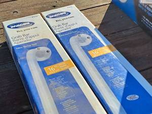 lot 475 image: Lot of (2) Invacare 16 Safety Grab Bars (in original packaging)