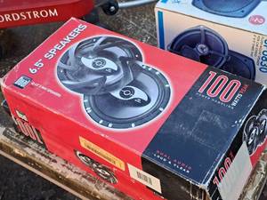 lot 504 image: Lot of (1 Box) Dual Audio 100 Watt 6.5 Stereo Speakers