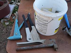 lot 527 image: Lot of (1 Bucket) Rivet Tools and Rivets