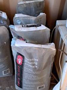 lot 303 image: Lot of (4 Bags) TCC Black Blast 50-lbs Abrasive Blasting Crystals