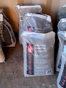 lot 304 image: Lot of (3 Bags) TCC Black Blast 50-lbs Abrasive Blasting Crystals