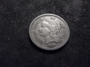 1865 Three Cent Nickel