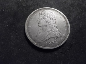 1837 Silver Turban Head Half Dollar Reeded Edge