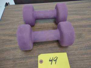 lot 49 image: (2) 12 lb. Dumbbells...