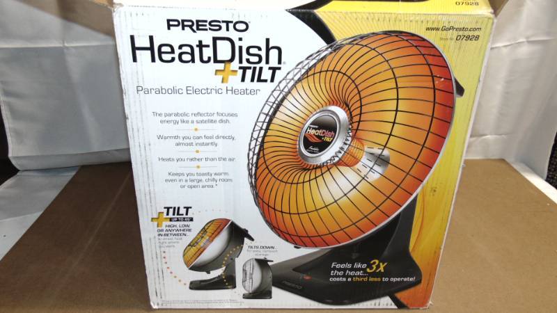 Presto HeatDish Plus Tilt Parabolic Heater