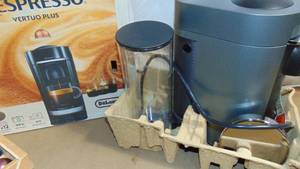 lot 30 image: Nespresso Vertuo Plus Deluxe Coffee Maker and Espresso Machine by DeLonghi