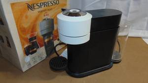 lot 50 image: Nespresso Vertuo Next Coffee Maker and Espresso Machine by DeLonghi - White