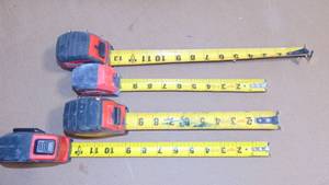 lot 64 image: 4 Mixed Milwaukee Tape Measures