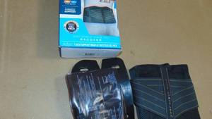 lot 85 image: Copper Fit Unisex Adult Rapid Relief Back Support Brace with HotCold Therapy, Black, Adjustable 754502041626