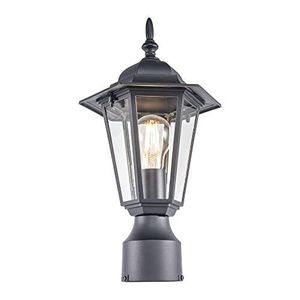 lot 9 image: Outdoor Post Lighting Fixture With One E26 Medium Base Max 60w Metal Housing 0795853970302 NEW