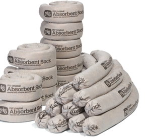 lot 21 image: 12 Pack PIG Original Absorbent Sock 3 x 42Each absorbs up to 64 oz. NEW