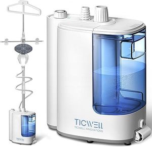 lot 27 image: TICWELL Steamer 1600W Powerful Clothes Steamer 20s Fast Heat-up 2 Hours of Continuous Steam, One Step Self-Cleaning