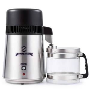 lot 57 image: CO-Z 1 Gallon Water Distiller, 4L Brushed 304 Stainless Steel Home Countertop Distiller Water Machine,  Water Purifier NEW
