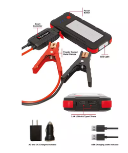 lot 68 image: VECTOR 1200 Peak Amp Jump Starter, Dual USB, Rechargeable Model # SS6LV UPC Code # 814632014430 NEW