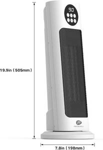 lot 88 image: Space Heater, 1500W Small Space Heater  With Remote And Thermostat, White Color NEW