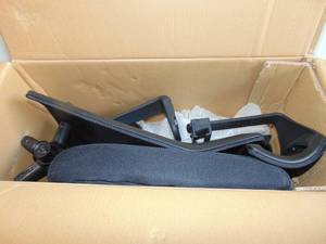 lot 94 image: NOBLEWELL Office Chair, Desk Chair with 2 Adjustable Lumbar Support, Headrest, 2D Armrest, Ergonomic Office Chair Backrest 135° Freely Locking and Rocking, NEW