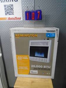 New Remington 20000 btu natural gas wall mount heater. As shown.